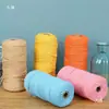 Cuerda de Algodón de Color de 3 mm para Manualidades Trenzado Hecho a Mano Hilo de Algodón Grueso Fino Suave Cuerda para Tapicería 10m/50m/100m No