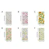 Pegatina Electroestática de Vidrio Láser Estilo Tulipán Floral para Decoración de Ventanas de Baño Cocina Hogar Arte Monet Anti-Miradas