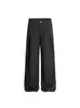 Pantalones de pierna ancha acampanados con volantes a rayas de alta gama americanos Dc+C905 para hombres y mujeres, holgados, de corte limpio, versátiles