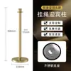 Fábrica de Origem de Foshan Colunas de Metal Personalizáveis com Cordas de Suspensão, Barreiras de Isolamento de Linha de 1,0m, Postes de Sinalização de Segurança