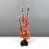 Decoración de Plato de Sashimi, Guarnición de Plato Frío para Catering de Hotel, Decoraciones de Flores y Hierbas de Plástico para Platos, Adornos Pequeños, Flor de Ciruelo de Invierno