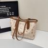 Bolso Exterior Individual de Gran Capacidad para Mujer Primavera y Verano Versátil 2025 Nueva Moda Casual Estampado Bolso de Hombro Bolso Tote para Viajes