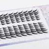Pestañas postizas de zorro de nueve colas tipo voladizo inclinado estilo zorro extensiones de pestañas grupales mechones individuales segmentados alargamiento de la esquina del ojo párpado único venta al por mayor