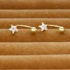 Pendientes de plata s925 con forma de estrella y aguja, con destellos de diamantes, pendientes frescos de verano para mujer, nuevos pendientes personalizados de temperamento de moda 2023