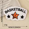 Parche bordado original con el logo del equipo de baloncesto, parche bordado, parche con el logo del equipo, accesorios para ropa, accesorios DIY, pegatinas de tela