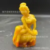 Venta al por mayor desde la fábrica de origen: Figura de Belleza de Jade Imitación con Talla de Flor, Decoración Artística para Sala de Estar y Vestíbulo, Suministro para Transmisiones en Vivo y Vendedores Ambulantes