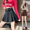 Nueva Falda Plisada Universitaria Dulce y Fresca Otoño 2026 para Mujeres Menudas, Versátil Casual Corta que Reduce la Edad
