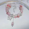Nuevo Pulsera de Amatista China Contraste Lujo Ligero Nicho Sensación Exquisita Pulsera de Hada Regalo para Novia Pulsera de Flor de Glicina