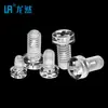 Ventas Directas de Fábrica Longran Tornillos de Plástico M5/M6 Cabeza Redonda Cabeza Plana Ranura de Cruz PC Tornillos Aislantes Transparentes