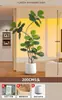 2026 Planta Verde Realista Higuera de Hoja de Violín Maceta de Piso Planta de Interior Grande Planta Biónica Adorno Decoración de Sala de Estar Flor Árbol Falso