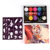 Pigmento de pintura corporal soluble en agua de 15 colores transfronterizos para Halloween, ideal para fiestas al aire libre y para el rostro.