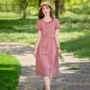 Falda Estilo Universitario Verano 2026 Nueva Moda Femenina Casual Ajuste Delgado Borde Fruncido Patchwork Cuadros Vestido
