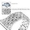 Adecuado para Apple Watch 11-1 Modelo Representativo con Correa de Metal de Cintura Pequeña de Diamantes Completos de Cinco Cuentas, Venta al por Mayor en Stock