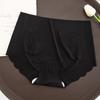 Pantalones de máscara sin costuras, ropa interior ultrafina de seda de hielo para mujer, ropa interior de verano para niñas, cintura media, levantamiento de cadera, calzoncillos de estudiante de cadera de melocotón para mujer