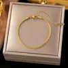 Pulsera de Acero de Titanio de Alta Calidad que no se decolora Lujo Ligero Versátil Estilo Ins Chapada en Oro de 18K Joyería de Mano Exquisita de Gama Alta