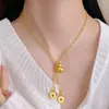 Collar Colgante Calabaza Pequeña Exquisita Estilo Coreano Más Vendido para Mujer Moderno Tassel de Lujo Ligero Diseño de Nicho Regalo para Novia