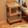 Mesa de Cabeceira Estilo Chinês Quarto Mesa Lateral Móvel Prateleira de Armazenamento Lateral Criativa Pequena Mesa