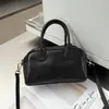 Bolso Boston retro nuevo 2026, bolso de mano para mujer, piel genuina, piel suave, versátil para el trabajo, bolso de hombro, bolso cruzado