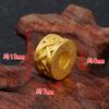 Accesorios de cobre con diseño de dragón de Vietnam Gold DIY hechos a mano, imitación de oro duro 3D, accesorios de cuerda de mano para hombres, venta al por mayor transfronteriza
