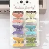 Pinza Pequeña de Mariposa Hueca Paquete de 6 tamaño pequeño Pinza para el Cabello Color Pinza para Flequillo Pinza para el Cabello Accesorios para la Cabeza de Mujer Accesorios para el Cabello Transfronterizos