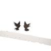 Comercio Exterior Transfronterizo Nueva Serie Estilo Punk Aretes de Águila Hueca Personalizados Retro Acero Inoxidable Aretes de Pájaro Al Por Mayor