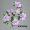 Azalea de Rama Única Altamente Realista, Laurel de Montaña, Camelia para Decoración de Bodas y Escenas al Aire Libre, Flor Artificial