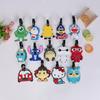 Cartão de verificação de viagem etiqueta de bagagem de silicone de desenho animado moda coreana decoração fofa para pendurar fabricantes atacado