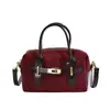 Nueva Moda Sencilla de Gama Alta Casual Bolso Almohada Bolso de Mano Boston para Mujer Bolso de Hombro Bolso Cruzado de Temperamento para Mujer