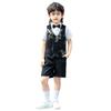Traje de chaleco chino nuevo para niño Estilo nacional Bordado Flor Ropa de actuación para niños Actuación de anfitrión de piano para niños Traje pequeño