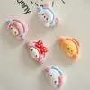 Accesorios de Resina de Dibujos Animados Gorditos Usando Auriculares Cachorro Gatito DIY Pasador para Bebé Material de Accesorios para el Cabello Accesorios de Joyería Venta al por Mayor