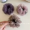 Nuevo Pinza de Plátano Francesa de Doble Capa con Organza y Pedrería Brillante, Pinza Giratoria Versátil y de Alta Gama para la Parte Posterior de la Cabeza