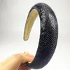 Diadema Transfronteriza Europea y Americana Nueva de Esponja de Corona Alta Totalmente Diamantada con Gypsophila, Temperamento de Alta Gama, Diadema Ancho de 3.0 Tachonado de Diamantes