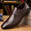 Comércio exterior masculino negócios casuais sapatos masculinos 2024 novo crocodilo plus size moda Joker versão coreana de uma geração de cabelo