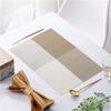 30*45cm Grade Tian Zi PVC toalha de mesa isolamento térmico antiderrapante toalha de mesa anti-queimadura cruzada café ocidental toalha de mesa