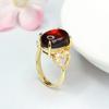Anillo de Ámbar Natural Guan Yu Anillo de Ámbar Sangre Anillo de Corazón Joyería para Mujer Venta al por Mayor de Fábrica Dropshipping S3120509