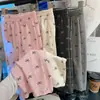 Ropa Exterior para Niñas Leggings con Lazo Bebé Elásticos Rectos Pantalones Casuales Pantalones Anchos Estampados de Primavera y Otoño para Niños