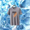 Camiseta de Malla Transpirable de Moda Casual Americana de Manga Corta para Hombre, Versátil, Moderna, Fresca, Talla Grande, Seda Helada, para Verano