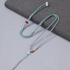 Collar de cuerda Ruyi ágata blanca cuerda de alta gama tejida a mano colgante de jade bolsa Wenwan cordón para joyería colgante de jade
