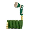 Aspersor de jardim transfronteiriço mangueira retrátil automática para regar flores, pistola de rega de jardim, pistola de água de alta pressão doméstica para lavagem de carro, mangueira de água