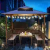 Toldo Exterior Mojia Aleación de Aluminio para Villa Patio Jardín Pabellón Pabellón de Ocio Carpa Romana Pabellón de Jardín