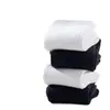 Meias curtas de cor sólida confortáveis e absorventes de suor, estilo de negócios para primavera e verão, meias respiráveis unissex, antibacterianas e resistentes a odores, meias simples pretas de cano médio