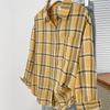 Camisa de Cuadros para Mujer, Primavera y Otoño, Estilo Retro Americano, Corte Holgado, Sensación de Alta Calidad, Moda Callejera de Alta Gama, Chaqueta Casual, Nuevo Estilo Chino