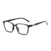 Gafas de prescripción fotocromáticas para hombre, alta definición, bloqueo de luz azul, disponibles con lentes de prescripción, montura cuadrada moderna, hechas a medida para miopía