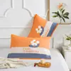 Par de Toallas de Almohada de Gasa de Seis Capas de Algodón Estilo Floral Pastoral para Cuatro Estaciones Universal para el Hogar Cambiante Toalla de Almohada Jacquard Venta al por Mayor