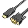 Cabo Adaptador Luxun HDMI para VGA Atacado 1.5m Conversor VGA Alta Definição com Áudio para Laptop Projetor