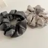 Scrunchie vintage estilo coreano, estilo faculdade, com tule franzido, acessório de cabelo de nicho para rabo de cavalo baixo