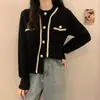 Suéter Redondo Chic de Estilo Francés para Socialité, Chaqueta Cardigan Suave con Botones de Perla, Novedad Otoño 2023