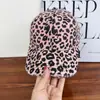 Boné de Baseball Estampado de Leopardo Vintage para Mulheres, Novo Estilo com Furos, Estilo de Rua Hot Girl Boné Bico de Pato, Chapéu de Sol para Proteção Solar Emagrecimento Facial para Homens