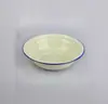 Bacia esmaltada nostálgica para sopa, bacia para bater ovos, lavatório, bacia para frutas, bacia para misturar, bacia para lavar vegetais, bacia de cozinha vintage espessada para uso comercial
