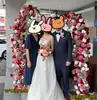 Arco de Ferro Forjado Pós-Casamento Suporte de Flores Chifre de Touro Porta Chifre de Carneiro Decoração de Casamento ao Ar Livre Arco Porta de Casamento